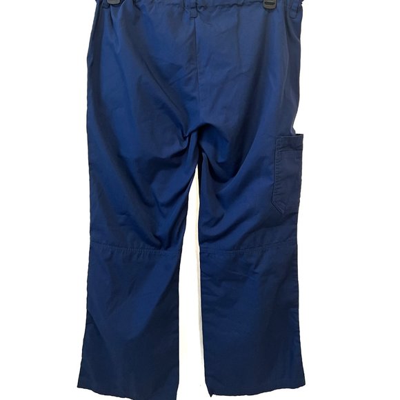 Cherokee Workwear Women's 4 Pocket Low Rise Drawstring Cargo Scrub Pants - Picture 6 of 16